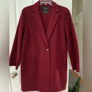 J Crew Italian boiled wool coat